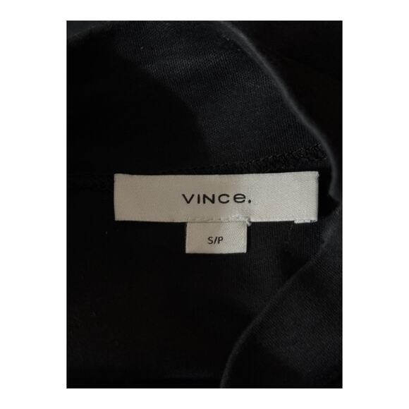 Vince Dress sleeveless mock neck knit black size Small S - Picture 4 of 7